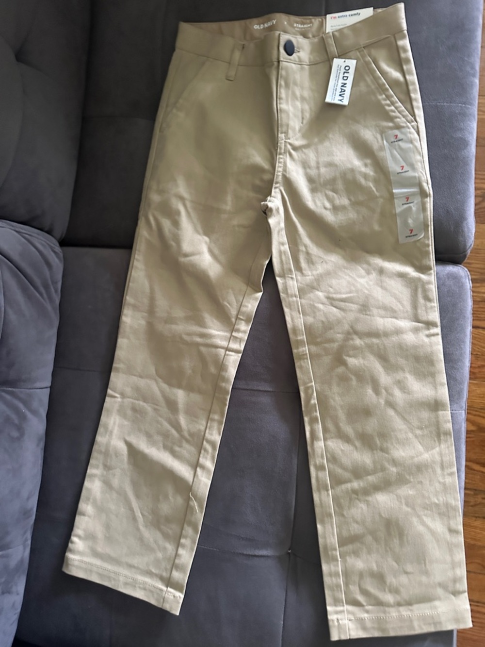 Old Navy Khaki Straight-Leg Chinos
